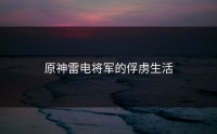 原神雷电将军的俘虏生活