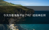 今天你看海角平台了吗？结局神反转