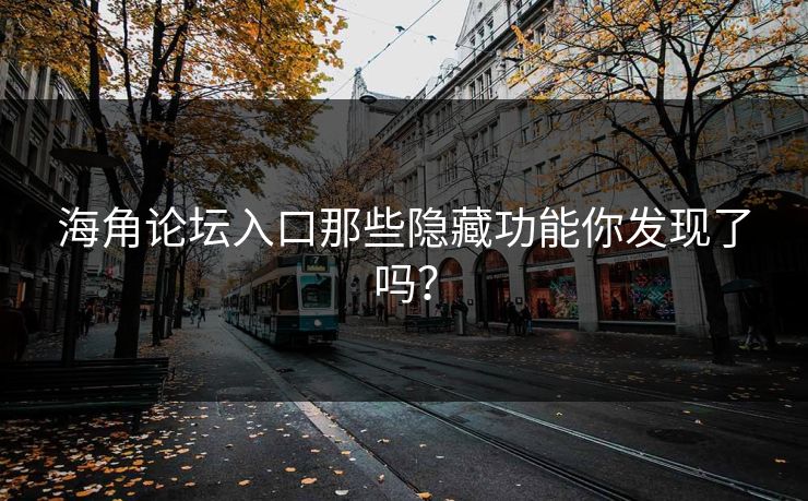 海角论坛入口那些隐藏功能你发现了吗？