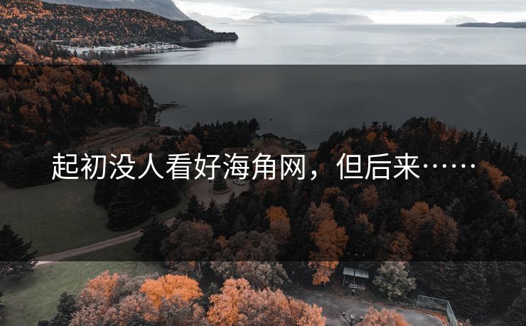 起初没人看好海角网，但后来……