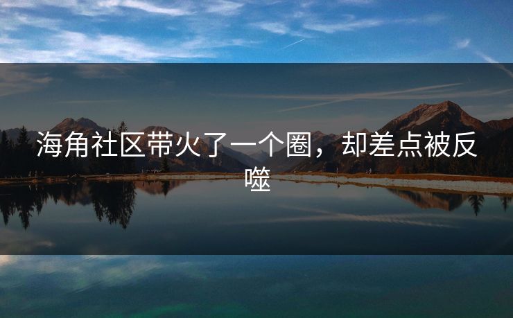 海角社区带火了一个圈，却差点被反噬
